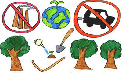關于保護環境的英語標語圖