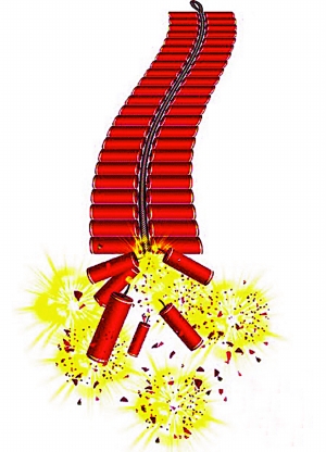 鞭炮為什么會噼噼啪啪的響