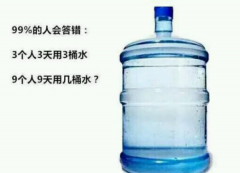 腦筋急轉彎:三個人三天用三