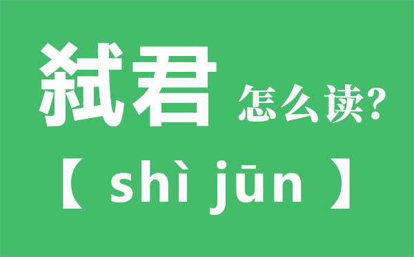 弒君怎么讀,弒君的拼音,弒君是什么意思