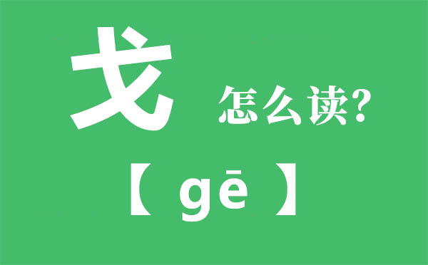 戈怎么讀拼音,戈是什么意思,戈的寓意是什么