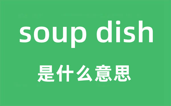 soup dish是什么意思,中文翻譯是什么