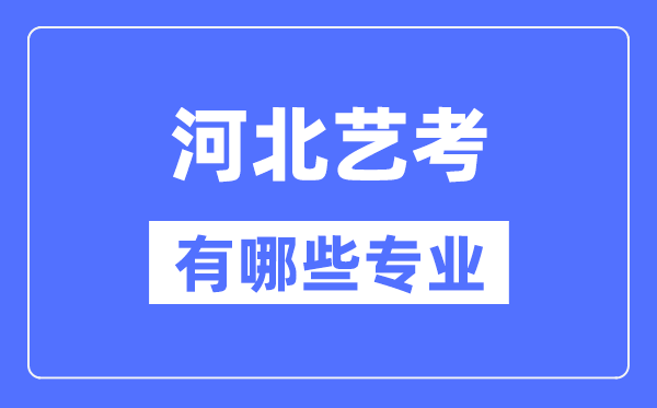 河北藝考有哪些專業(yè),河北藝術(shù)統(tǒng)考選什么專業(yè)？