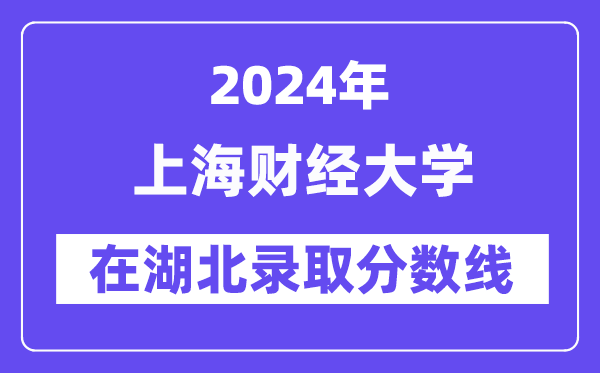 上海財(cái)經(jīng)大學(xué)2024年在湖北錄取分?jǐn)?shù)線一覽表（2025年參考）